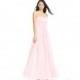 Blushing_pink Azazie Yazmin - Back Zip Chiffon Sweetheart Floor Length Dress - Simple Bridesmaid Dresses & Easy Wedding Dresses