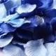600PCS Mixed Royal Blue & Aqua Blue Silk Rose Petals Wedding Flowers Party Centerpieces Table Scatters Bridal Shower Decoration Favor