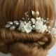 Hydrangea Wedding hair pin Hydrangea Bridal hair pin Flower Bridal Hair pin Bridal headpiece Pearl Crystal pin Bridal Hair accessories - $30.00 USD