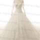 Long Sleeve Elegant Wedding Dress Handmade Ball Gown Bridal Dress Lace Tulle White Wedding Gowns - Hand-made Beautiful Dresses