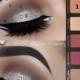 Silver Eyeshadow With Double Flick