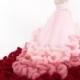 Fluffy Boa Bridal Wedding Dress