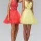 Elizabeth K - Embellished Illusion Bateau Neck Tulle Dress GS2156 - Designer Party Dress & Formal Gown