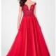 Terani Couture - Lace Accented Illusion Bodice Tulle Ballgown 1711P2864 - Designer Party Dress & Formal Gown