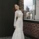 Adam Zohar 2017 Ivory Elegant Sweep Train Trumpet Long Sleeves Tulle Illusion Embroidery Bridal Gown - Charming Wedding Party Dresses