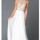 Long Cut-Out Back White and Gold Temptation Prom Dress - Brand Prom Dresses