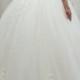 H1008 Modest half length sleeves princess wedding ball gown dress