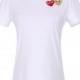 Scoop Neck Cotton Heart-shape Fancy Short Sleeves T-shirt - Lafannie Fashion Shop
