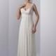 Venus Informal NS2130 - Sheath V-Neck Empire Floor Lace White or Ivory - Formal Bridesmaid Dresses 2018