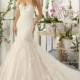 Mori Lee 2804 Strapless Lace Fit & Flare Wedding Dress - Crazy Sale Bridal Dresses