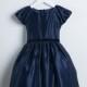 Navy Classic Satin Holiday Dress Style: DSK519 - Charming Wedding Party Dresses