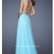 Long High Neck Gown with Cap Sleeves - Brand Prom Dresses