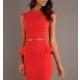 Knee Length Modest Neckline Dress by XO - Brand Prom Dresses