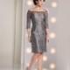 Social Occasions by Mon Cheri - Cocktail Dress in Pewter 213899 - Designer Party Dress & Formal Gown