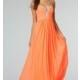 Strapless Orange Gown JVN by Jovani - Brand Prom Dresses