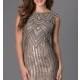 Short Sequin Cap Sleeve Dress by Shail K. - Brand Prom Dresses