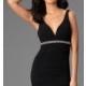 Sleeveless V-Neck Little Black Dress by City Triangles - Brand Prom Dresses