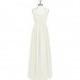 Frost Azazie Francesca - Bow/Tie Back Floor Length Halter Chiffon Dress - Simple Bridesmaid Dresses & Easy Wedding Dresses