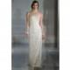 Ines di Santo FW12 Dress 4 - Sheath Sleeveless Full Length White Ines di Santo Fall 2012 - Rolierosie One Wedding Store