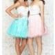 Short Strapless Babydoll Dress by Madison James - Brand Prom Dresses