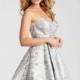 Jovani - JVN53203 Strapless Metallic Fit and Flare Dress - Designer Party Dress & Formal Gown