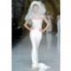 Pronovias SP14 Dress 28 - High-Neck Fit and Flare White Spring 2014 Pronovias Full Length - Rolierosie One Wedding Store