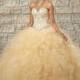 Vizcaya 89024 Two Tone Ruffle Quinceanera Dress - Brand Prom Dresses