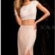 Blush Two-Piece Embellished Gown by Scala Couture - Color Your Classy Wardrobe