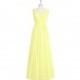 Daffodil Azazie Ellen - Floor Length Chiffon And Lace V Neck V Back Dress - Charming Bridesmaids Store