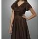 V-Neck Bridesmaid Dress with Short Sleeves - Brand Prom Dresses