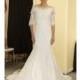 Rina Di Montella - Spring 2013 - Style 608 Lace Mermaid Wedding Dress with Three-Quarter Sleeves - Stunning Cheap Wedding Dresses
