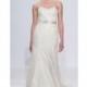 Randy Fenoli Spring/Summer 2018 Appliques Ivory Tulle Sweep Train Sweet Aline Strapless Sleeveless Dress For Bride - Customize Your Prom Dress