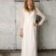 Bohemian maxi length wedding dress with long sleeves, Janine - Hand-made Beautiful Dresses