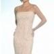 Soft White Laced Slim Gown by Daymor Couture - Color Your Classy Wardrobe