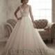 Eternity Bride Style 15597 by Christina Wu - Ivory  White Beaded  Lace Floor V-Neck A-Line Capped Wedding Dresses - Bridesmaid Dress Online Shop