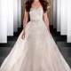 Gorgeous Tulle & Satin A-line Sweetheart Neckline Wedding Dress With Lace Appliques & Beadings - overpinks.com
