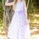 Lilac/White Cotton Gingham Checked Dress Style: LM635 - Charming Wedding Party Dresses