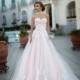 Victoria Soprano 2017 Federica 1068 Appliques Sweetheart Tulle Chapel Train Sweet Ball Gown Sleeveless Pink Wedding Dress - Fantastic Wedding Dresses