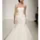 Amsale - Spring 2013 - Camden Strapless Silk A-Line Wedding Dress with Sash - Stunning Cheap Wedding Dresses