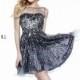 Sequined Sheer Dress by Sherri Hill 8525 - Bonny Evening Dresses Online 