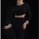 Black Full Sleeved Gown by Rachel Allan Couture - Color Your Classy Wardrobe