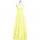 Daffodil Azazie Ginette - Chiffon Sweetheart Floor Length Back Zip Dress - Simple Bridesmaid Dresses & Easy Wedding Dresses