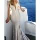 Eva Lendel 2017 Bler Short Sleeves Royal Train Mermaid Lace Beading Sweet Sweetheart Ivory Dress For Bride - Bridesmaid Dress Online Shop