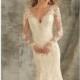 Crystal Embellished Long Sleeved Gown by Angelina Faccenda by Mori Lee - Color Your Classy Wardrobe