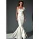 Douglas Hannant FW12 Dress 8 - White Douglas Hannant Fall 2012 One Shoulder Full Length Fit and Flare - Rolierosie One Wedding Store