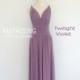 Maxi Twilight Violet Bridesmaid Dress Infinity Dress  Prom Dress Convertible Dress Wrap Dress - Hand-made Beautiful Dresses