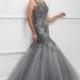 Ivonne D for Mon Cheri 117D74 Metallic Lace Gown - Brand Prom Dresses