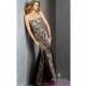 AL-6290 - Long Strapless Sequined Lace Gown by Alyce - Bonny Evening Dresses Online 