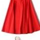 Elegant Slimming Trail Dress High Waisted Draped Summer Over Knee Umbrella Skirt Skirt - Lafannie Fashion Shop
