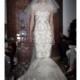 Reem Acra - Fall 2013 - Jen Illusion Mermaid Wedding Dress with Lace Underlay - Stunning Cheap Wedding Dresses
